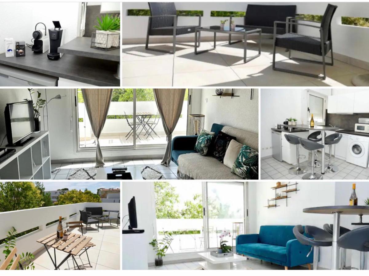 Appartement Terrasse Panoramique Hopitaux Et Facultes Montpellier Exteriör bild
